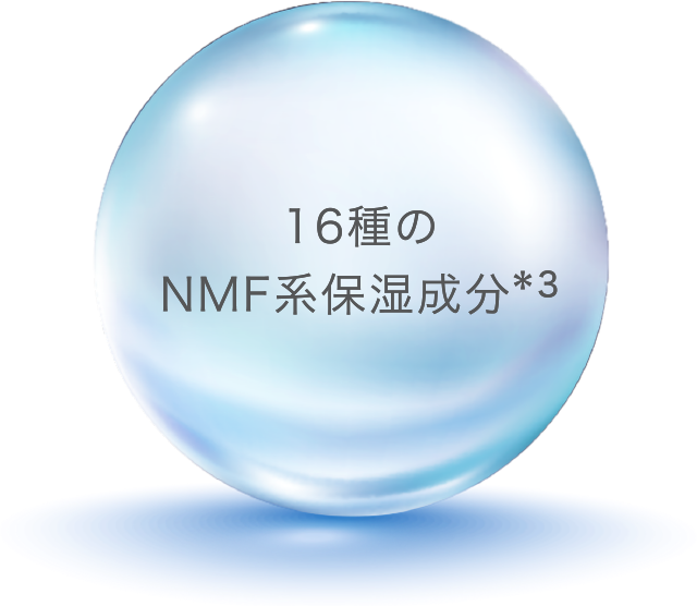 16種のNMF系保湿成分配合